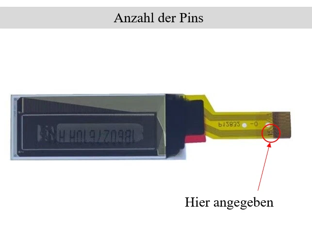 Ledger Nano S Ersatzdisplay 0,91'' 12 PIN Blau OLED Austausch Anzeige - Bild 3 von 3