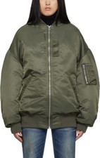 R13 Surplus New York Olive Green Zip Out Down Bomber Jacket Sz Small See Photos