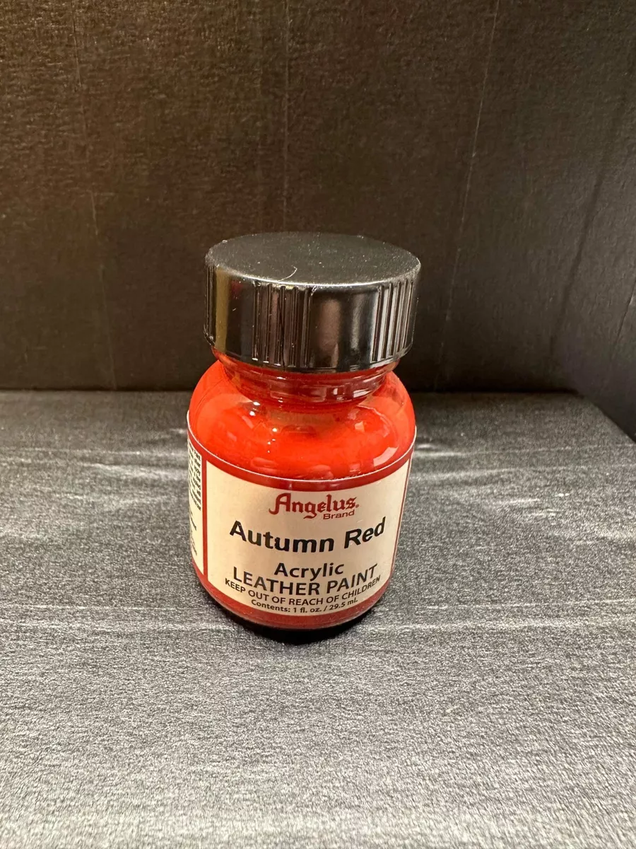 Angelus Acrylic Leather Paint - Chili Red, 1 oz