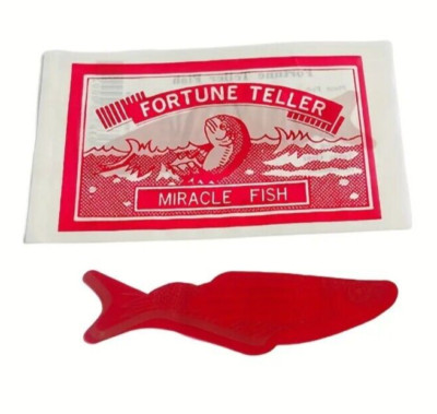 ROTER Wahrsagefisch | Partytüte | Strumpf Füllspielzeug | Teller Fisch Geschenk
