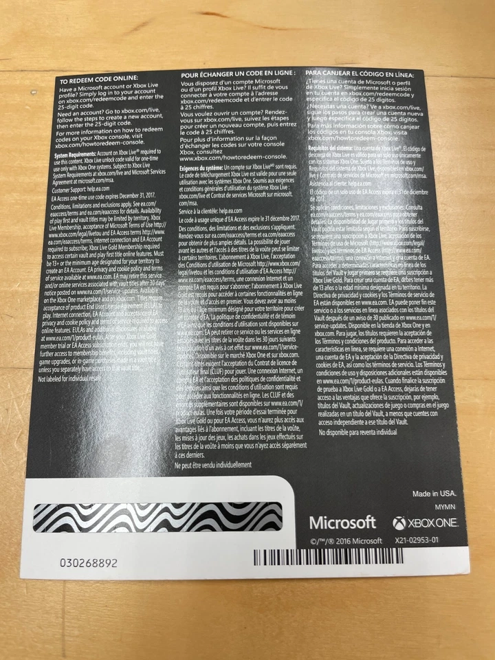 EA Play / EA Access 1 个月会员订阅区域免费(Xbox One) — 第 2/2 张图片