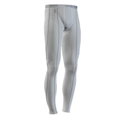 SUPER SALE | SKINS YOUTH COMPRESSION LONG TIGHTS (WHITE) - Picture 1 of 2