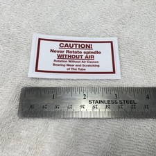 K.O. Lee Tool and Cutter Grinder Sticker for Air Spindle (old red color)