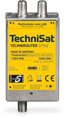 TechniSat TECHNIROUTER MINI 2/1x2 | Einkabellösung / Unicable für Twin-Empfang