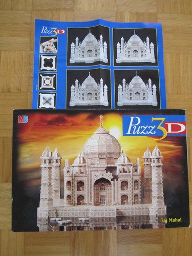 Puzzle 3D - MB - Taj Mahal - 1077 Teile mit Gebrauchsspuren