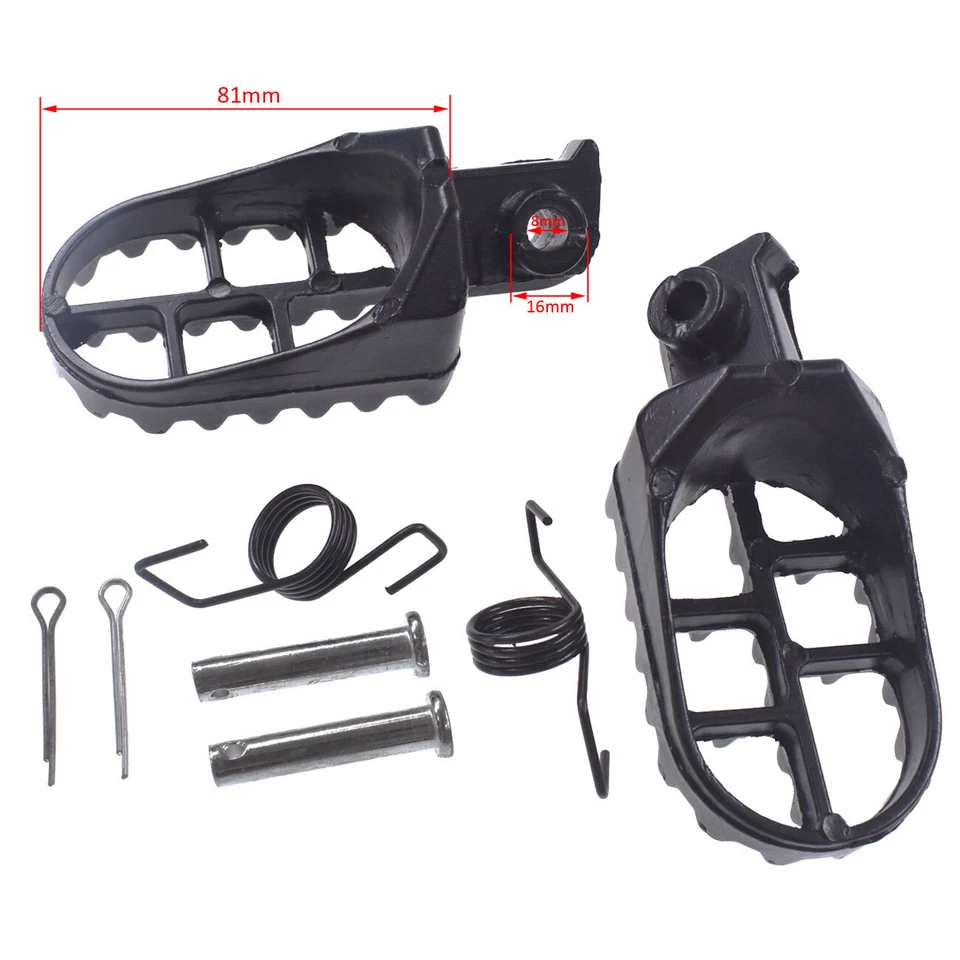 Алюминиевые ножные опоры для Yamaha PW50 PW80 Honda XR50 XR/CRF 50/70 Dirt Bike - Изображение 2 из 4