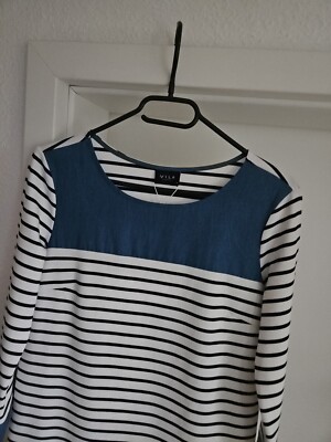 Kleid*Gr.S/M*VILA*gestreift*Denim*Neu m. Etikett!*leicht*toller Sitz*Sportlich*