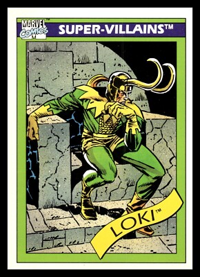 Impel Marvel 1990 Comics Super-Villains Loki #54