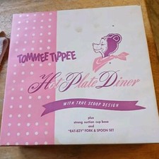 Vintage 1950's TOMMEE TIPPEE Three Section Diner Hot Plate IN ORIGINAL PACK
