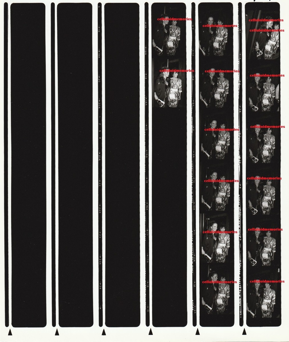 Orig Contact Photo Sheet Negatives 8-15-83 Joan Jackie Collins