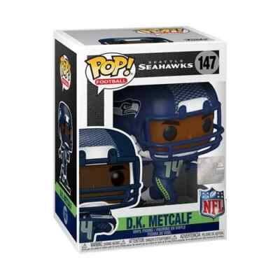 D.K. METCALF NFL Funko Pop! Series 10 Vinyl Figure #147 Seattle Seahawks
