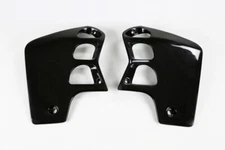 1989 - 2001 CR500 UFO Radiator Shrouds Black for 89-01 Honda CR500R 1 Pair NEW