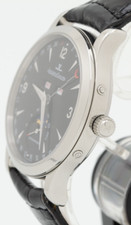 Jaeger LeCoultre Master Control Moon Black Full Calendar Stainless Steel Watch 8