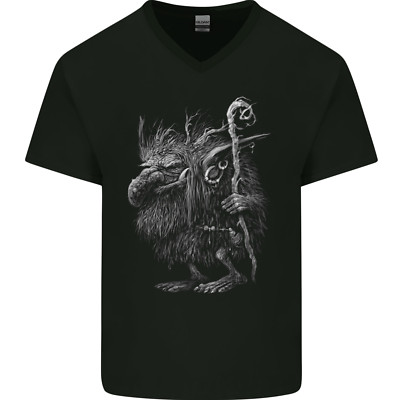 Troll Hobgoblin Goblin Fantasie Sci-Fi Herren V-Ausschnitt Baumwolle