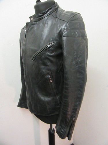 VINTAGE 80'S LEATHER PERFECTO MOTORCYCLE JACKET SIZE UKS, SEGURA ? - Picture 7 of 17