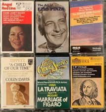 Lot of 6 Classical Music Cassette Tapes