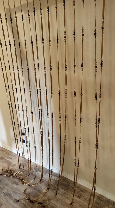 Beaded window curtain around 3ft x 6ft