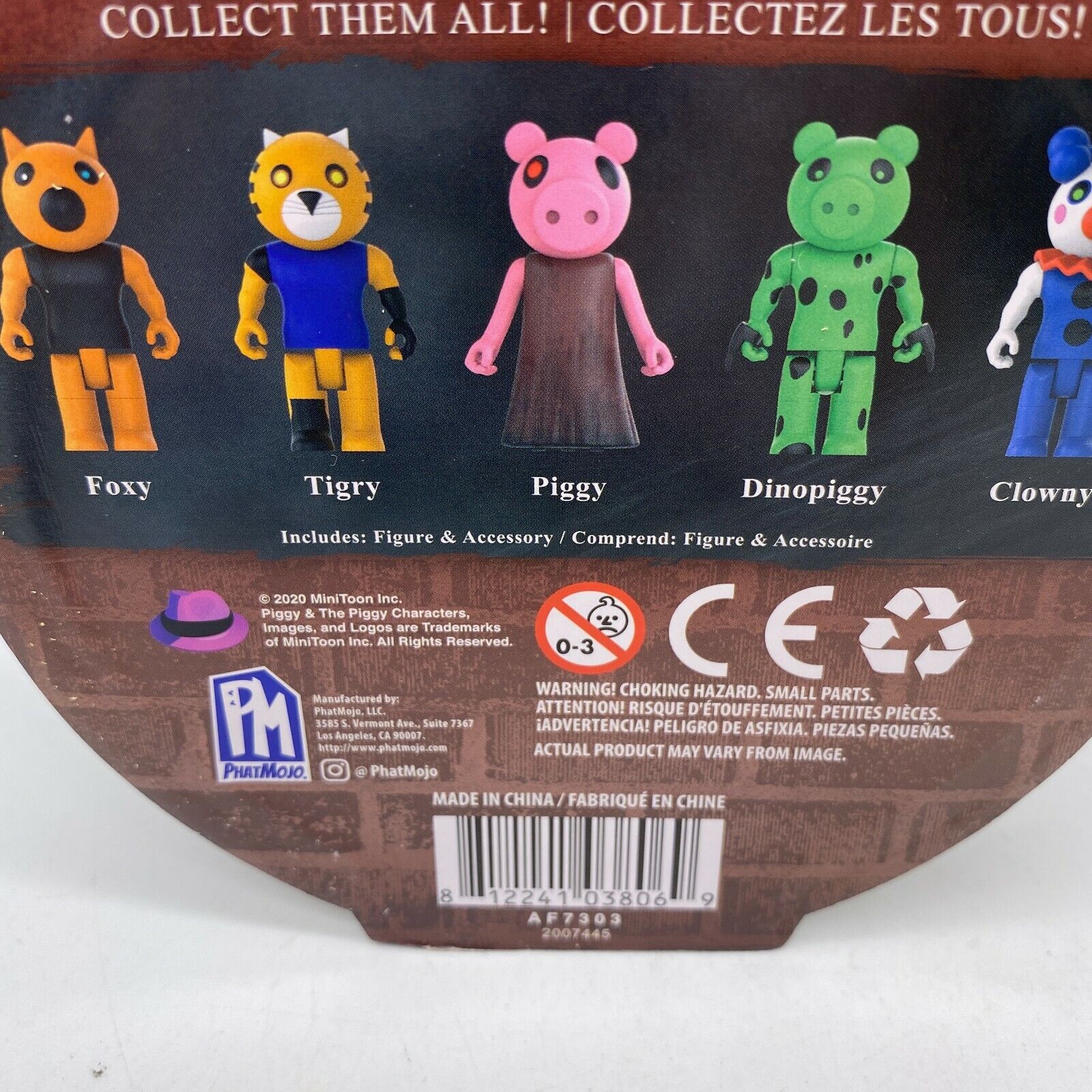 PIGGY Action Figure Series 1 - piggy, Tigry, Clown, Fox, & Dinopiggy Roblox