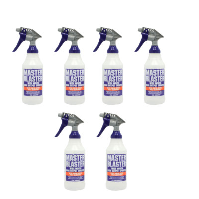 (6 pack) Bottle Crew Wide Mouth Master Blaster Plastic Spray Bottle, 32 oz,