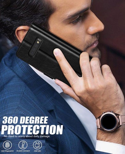 For Samsung Galaxy S10E S10 Plus Wallet Magnetic Case Leather Cover / Accessory - Picture 18 of 24