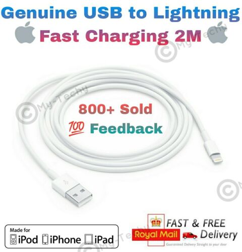 💯 Genuine Apple Lightning to USB Sync FAST CHARGE cable iPhone iPad Pro Max - Picture 1 of 8