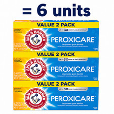 Arm Hammer Advance White Peroxicare Toothpaste, Clean Mint, 6 oz- 6 Pack