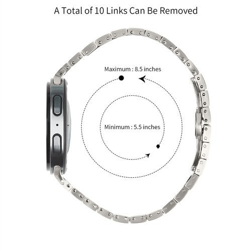 Business Metallband für Samsung Galaxy Watch 8 40mm 44mm / Classic 46mm 2025 Strap - Bild 84 von 106
