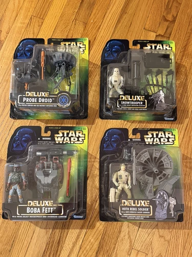 STAR WARS Power of the Force DELUXE Action Figures - Lot of 4