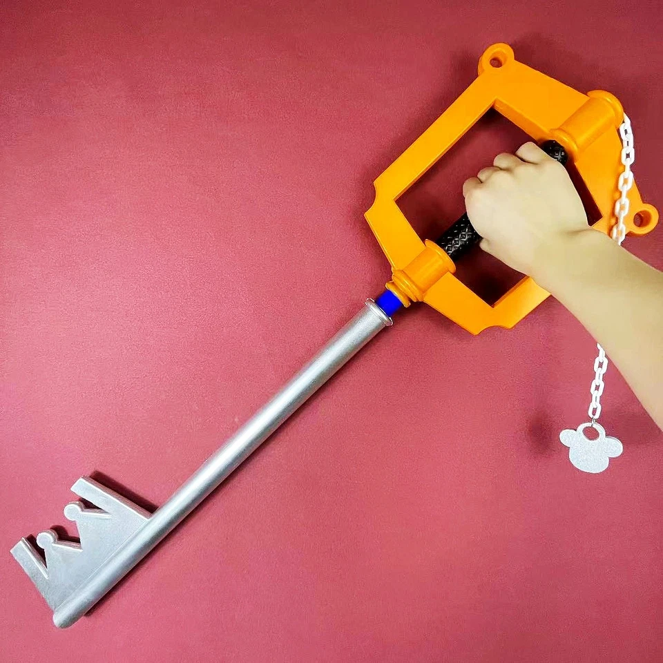 33 pulgadas PU Reino Corazones Llave Katana Sora Espada Anime Juegos con disfraces Samurai Sabre Regalo Foto 2 de 4