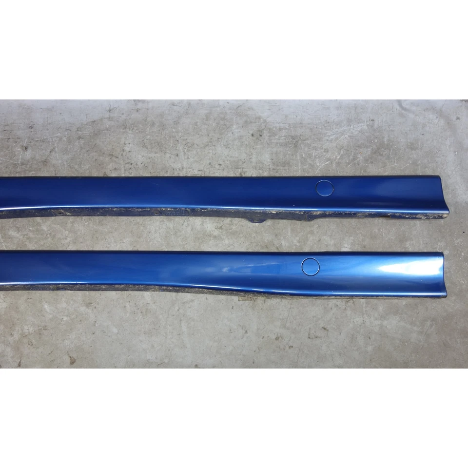 Par de paneles basculantes de faldón lateral exterior para BMW E36 serie 3 92-99 azul Avus OEM Foto 4 de 4