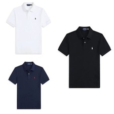 Polo Ralph Lauren S.Sleeve Black,Navy & White T-Shirt M-XXL Slim fit Stretch Men