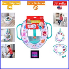 Cocomelon Blue Soft Potty Training Seat with Handles Storage Hook