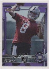 2015 Topps Chrome Rookies Purple Refractor Cody Fajardo #199 4p1