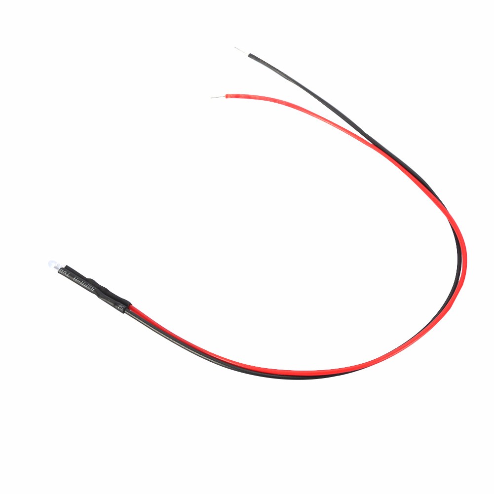 10pcs 12v 3mm LED Light Emitting Diode Wired Multicolor LED Light Cable 20cm