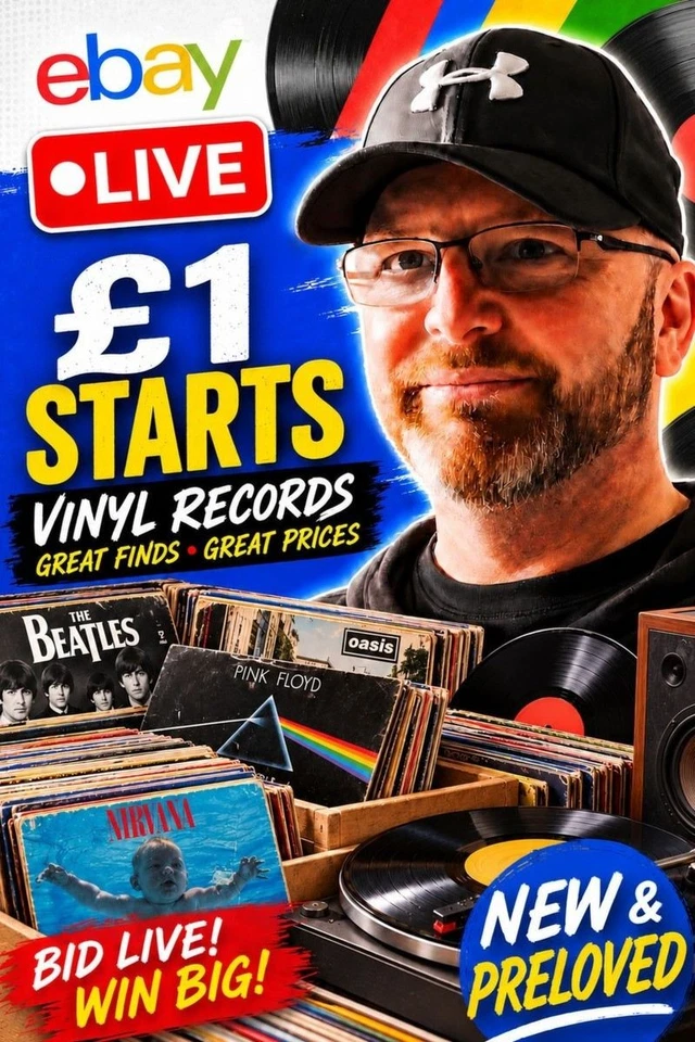 £1 Starts Preloved Records - Various Genres