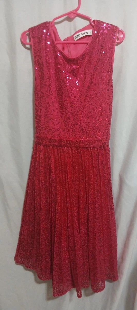 Girls Sequin Party Dress With Ruffle Sleeves - Sparkly Formal Birthday & Special Occasion Dress | Sizes 5-14 Years