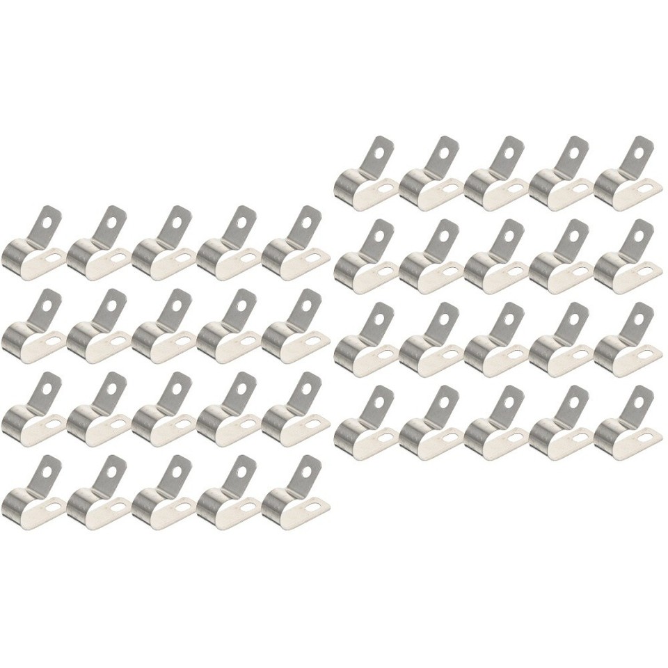 40 Pcs R-type Cable Clip Stainless Steel Cable Clips R-type Cable Clips ...