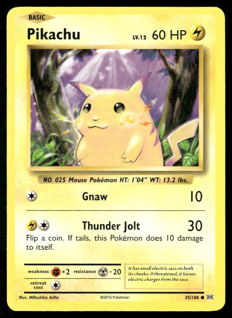 Pikachu Common XY - Evolutions 35/108 NM