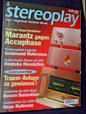 STEREOPLAY 5/96,  GOLDMUND REFERENCE,ACCUPHASE C 275,P 700 gegen MARANTZ SC/SM 5