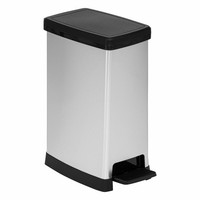 5Five Simply Smart Pedal-Abfalleimer Ariane MüLleimer Soft Close Pp Silber 40 L