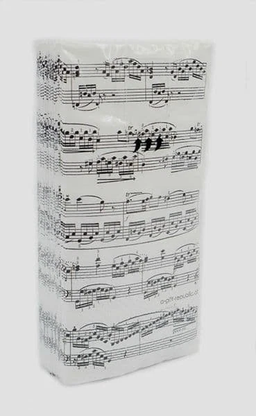 A-GIFT-REPUBLIC Manuscript Tissues - Music Gift - Music Themed Tissues - Music Tissues