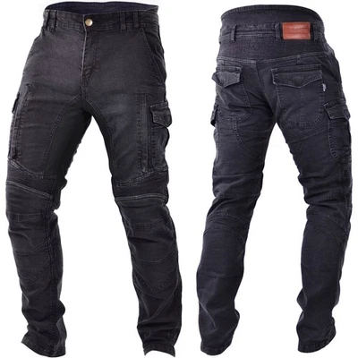 Trilobite Acid Scrambler Motorrad-Jeans Doublelayer Herren Schwarz Regular - Bild 1 von 3