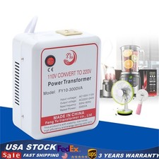 Step-Up 110V To 220V Transformer Converter 3000W Fit 220V Electric Appliances.