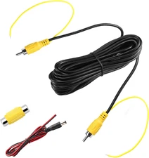 Upgraded Double-Shielded (19.69FT / 6M), AV Video Extension Cable with Yellow RC
