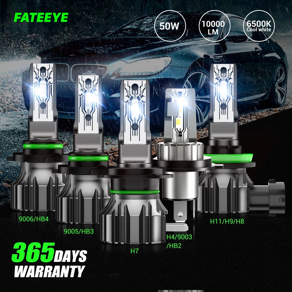 H4 H7 H11 H8 9005 H1 Mit Zulassung 2x LED Scheinwerfer Halogen Fern/Abblendlicht - Bild 4 von 4