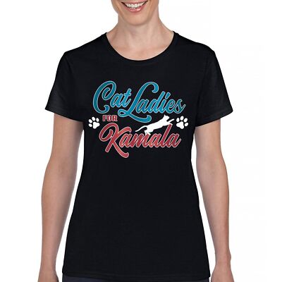 Cat Ladies for Kamala Harris T-Shirt Madam President I'm Speaking Women's Tee