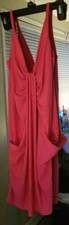 Summer Sexy Bodycon Sleeveless Lined Mini Dress with pockets, Size M