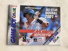 All-Star Baseball 2001   Gameboy Color   Manual Only