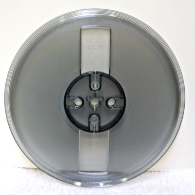 TDK BLUISH-GRAY PLASTIC 7'' inch reel to reel for 4-track 3.75 ips 7.5 ips