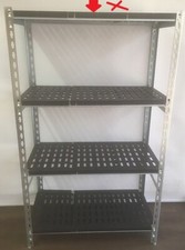 Coolroom Coldroom Shelving Steel Post ABS Real Tuff Shelves 1350Hx300W - 3 LEVEL
